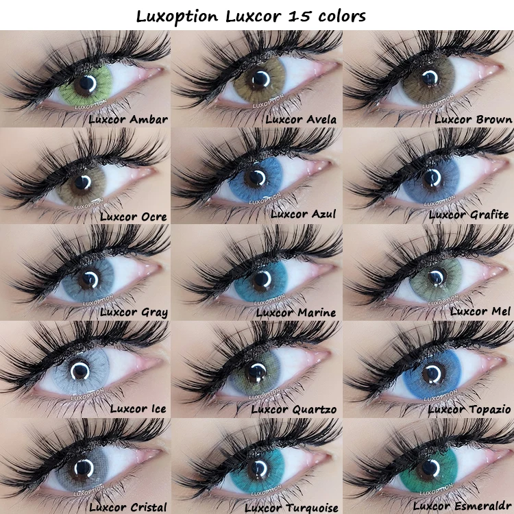 

CE ISO factory directly wholesale cheap price Luxcor Luxlook super natural colored contacts cosmetic color contact lenses