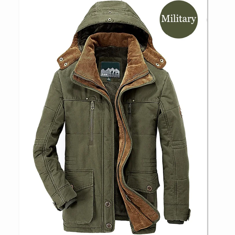 

Free Shipping Winter Warm Windbreaker Military Parkas Overcoat Clothing Jacket Mens Coat, Dark blue, military, khaki, camel