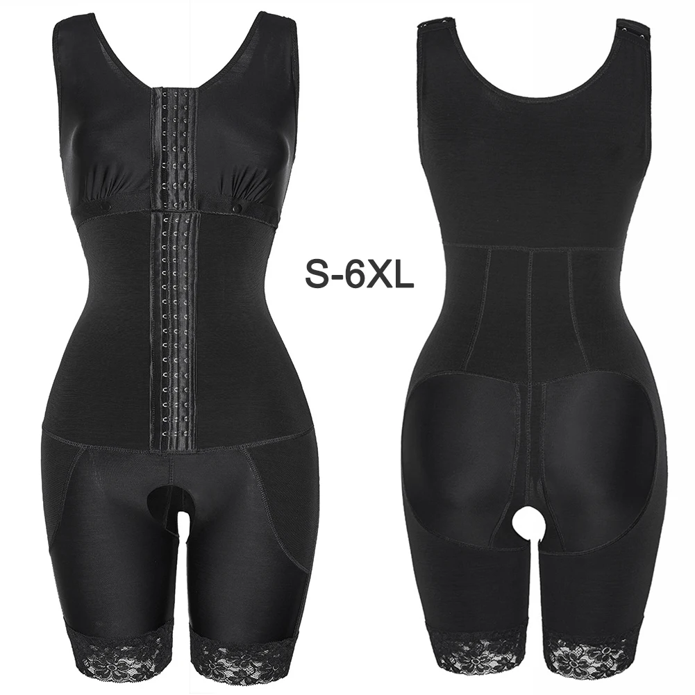 

Dropship 2021 High Compression Garments Tummy Control Women Plus Size Bbl Faja Colombianas Shaper Lingerie Shapewear Full Body, Black,nude