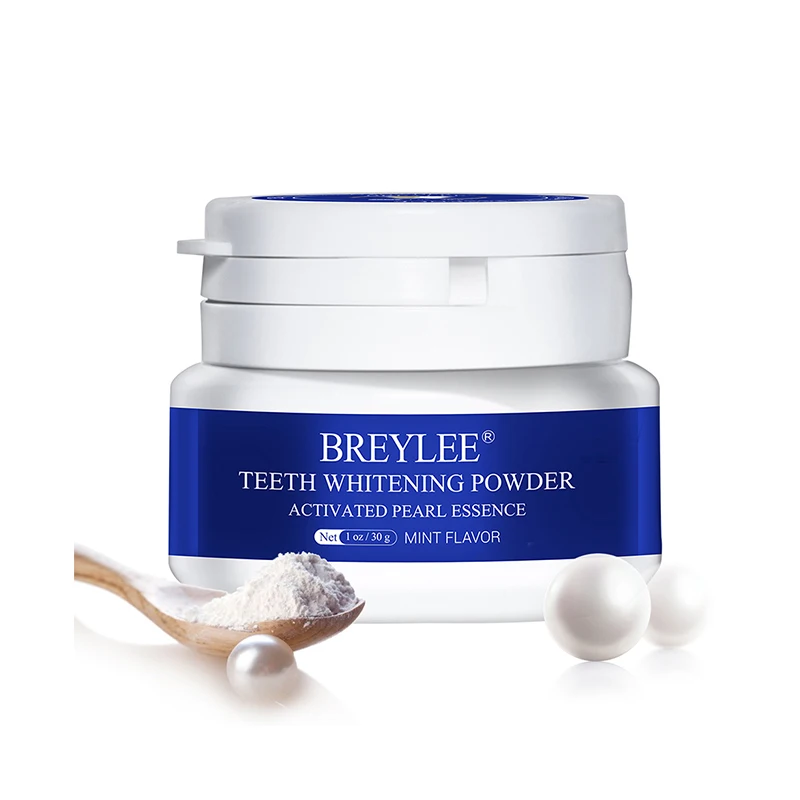 

BREYLEE mint flavor teeth powder activated pearl essence teeth whitening powder snow teeth whitening