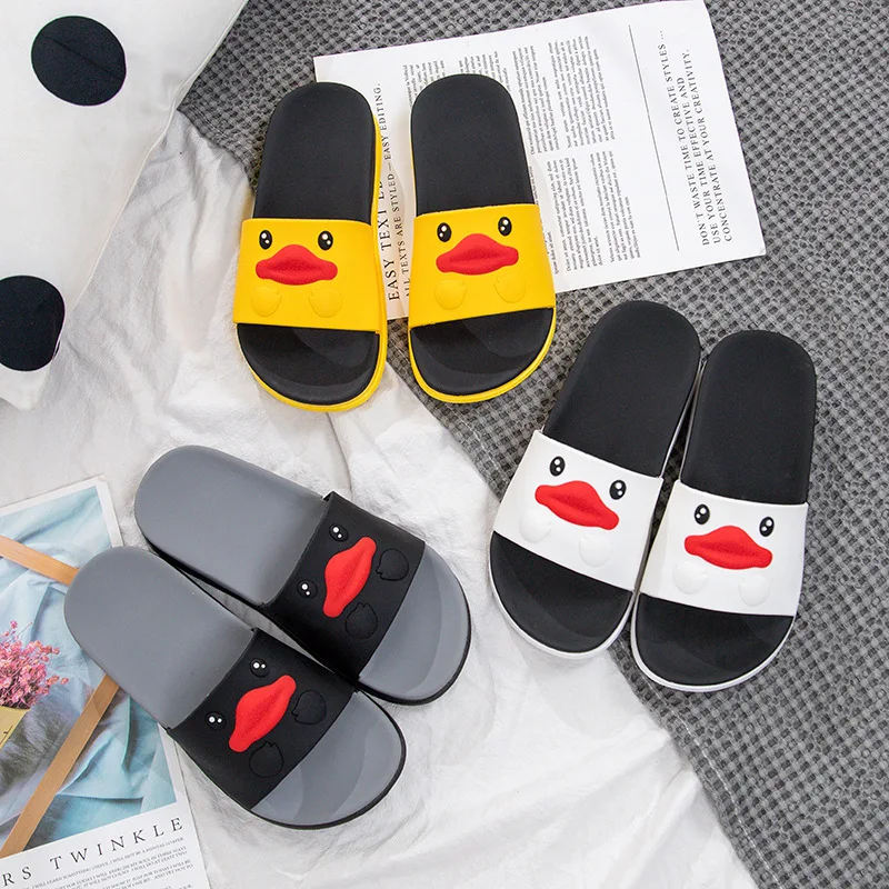 

Casual Women Home Cartoon Shoes Lovely Little Duck Mouth Pattern Slippers, Colors