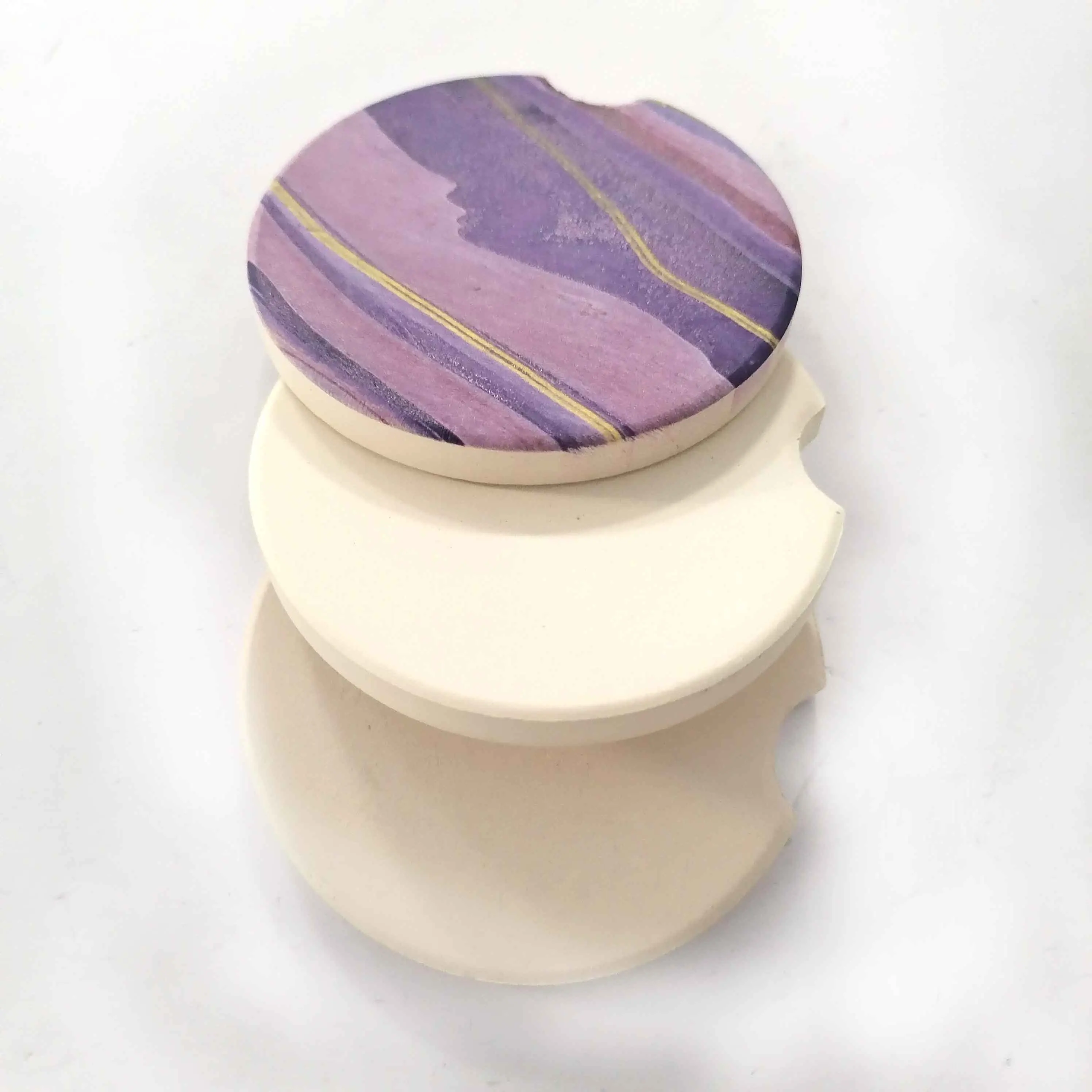 

XS ltd Quick Shipping Blank Sand Stone Sublimate Mat Car Ceramic Coaster, Customized