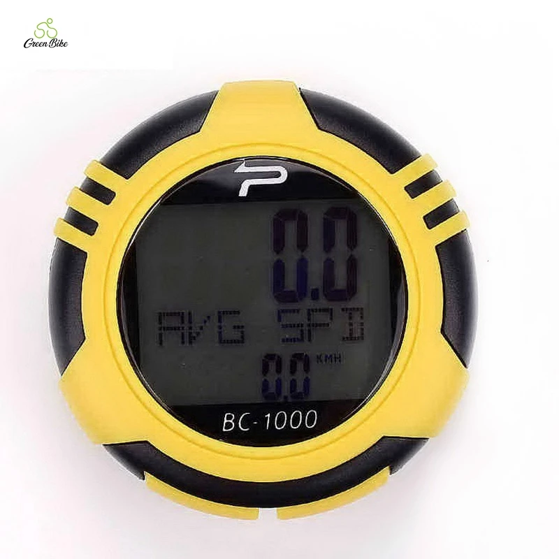 

Wireless Cycle Computer Bicycle Meter Speedometer Odometer For Bike/speedometer, Yellow grey red