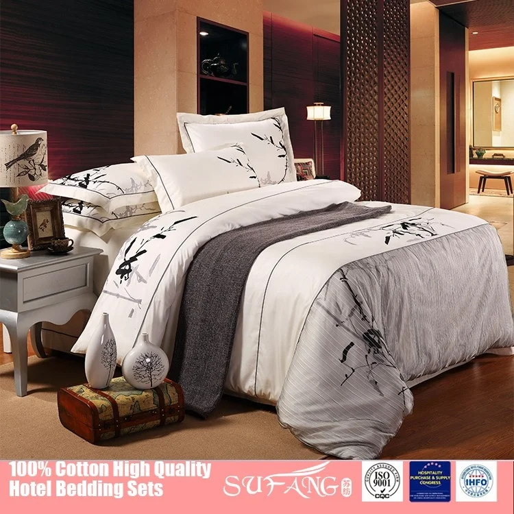 Dubai Hotel New Design Long Staple Egyptian Cotton Bedding Article Bed