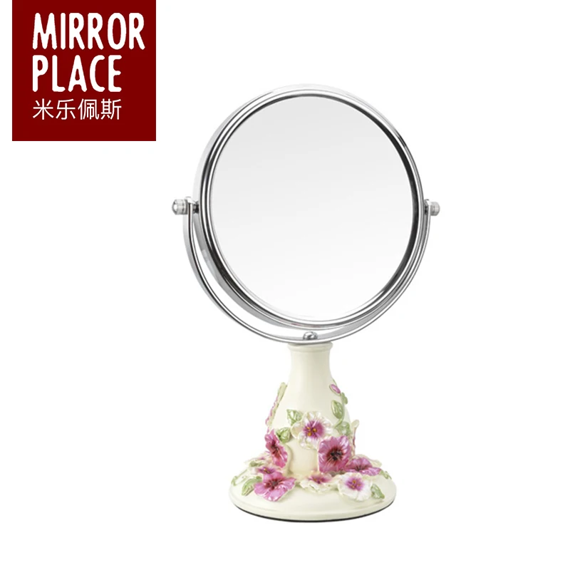 

2020 high quality resin two faces colorful cosmetic mirror