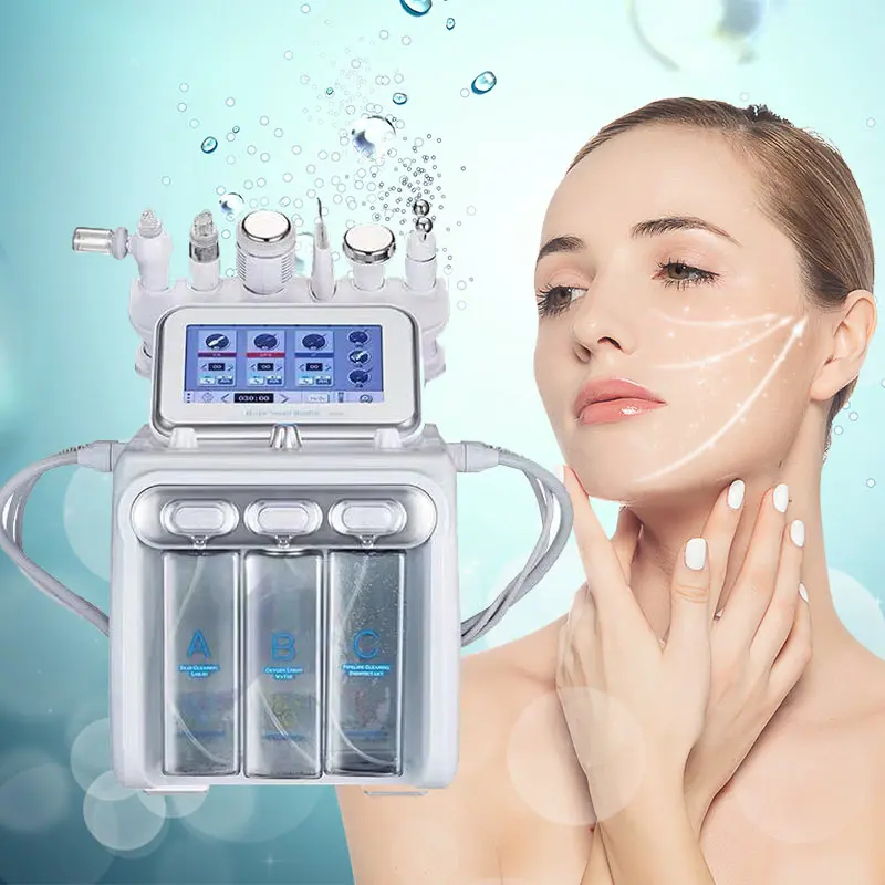 

H2O2 Water Oxygen Jet Hydrogen Small Bubble Diamond Microdermabrasion Skin Care facial machine Wholesale price, White