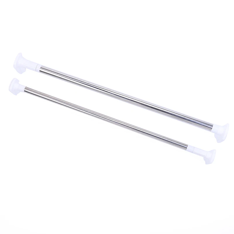 

Hot sell Stainless Steel Shower Telescopic Tension Wholesale Curtain Rod Super strength weighing clothes drying rod