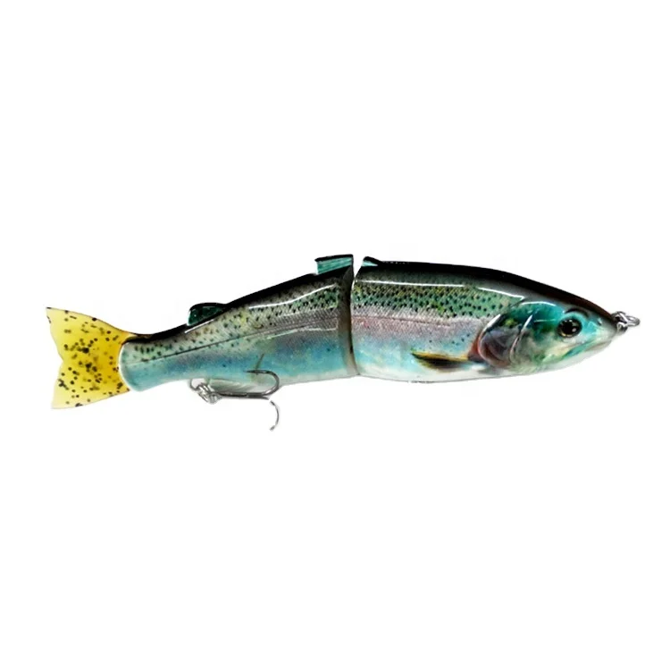 

17.8cm 67g High Quality Musky Bass Golden Swimbait 2 Sections Multi Jointed Fishing Lure