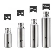 

BPA Free 32 oz Double Wall Thermos Powder Coated Travel Flask Sport Stainless Steel Vacuum Insulated Wide Mouth Water Bottle