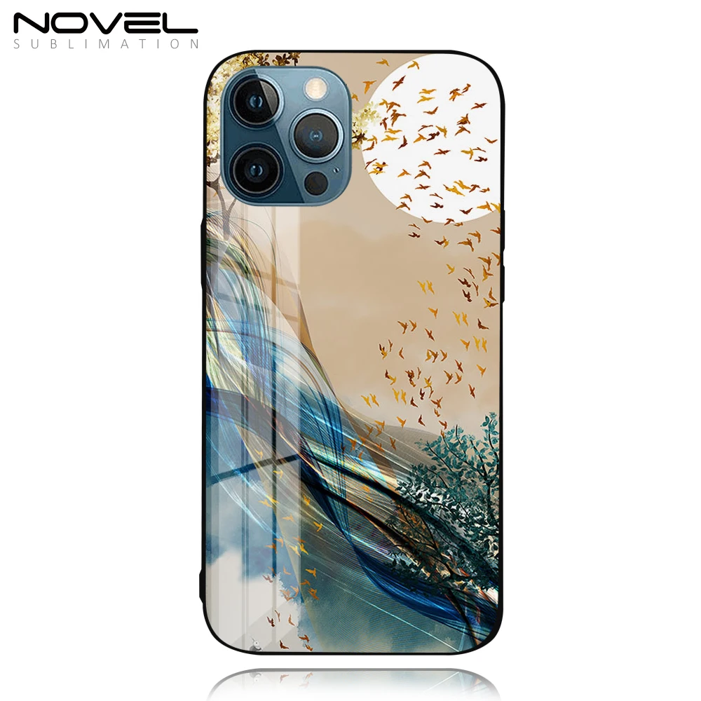 

wholesales 2d glass blank sublimation case For iPhone 12 Pro