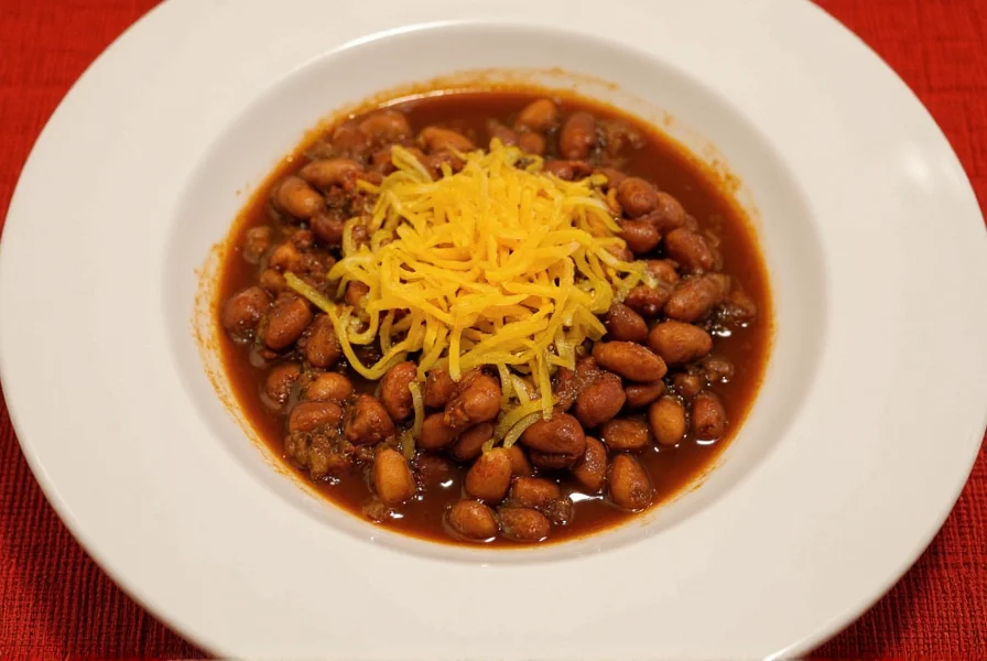 No-cook chili made with canned ingredients