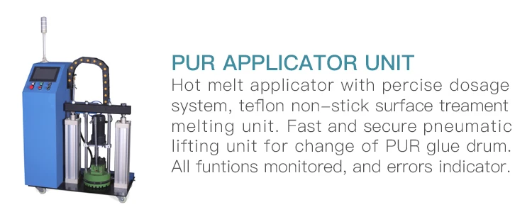 pur glue metal substrate wrapping machine