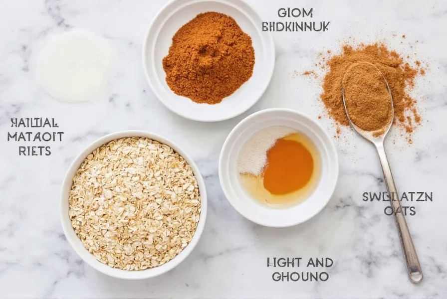 Homemade cinnamon cereal recipe ingredients including oats, cinnamon, and natural sweeteners