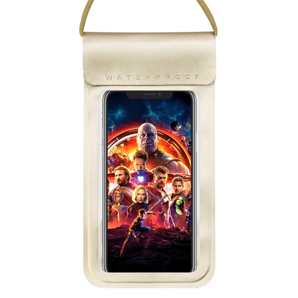 

FunFishing Hot selling outdoor waterproof phone bag touch screen swimming fishing TPU mobile phone waterproof bag, 5 colors