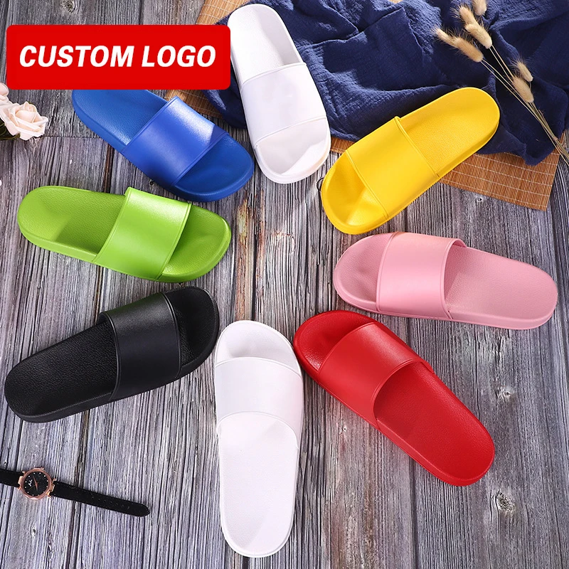 

Anti-Slip Custom Black Men Slipper Shoes slippers brand slide sandal