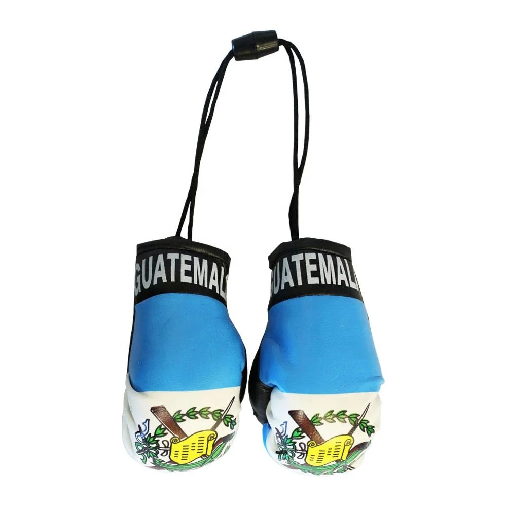 

Factory Wholesale Mini Boxing Gloves For Car Hanger With Country Flag