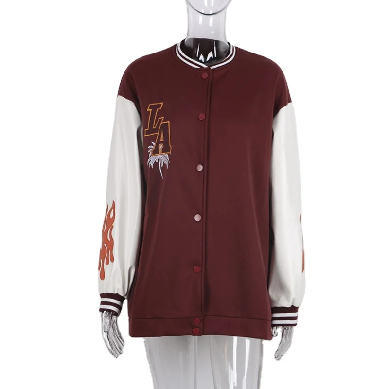 

Custom Patched Logo Leather Sleeves Sports Uniform Jackets Baseball Jersey in 2022 she in, Picture