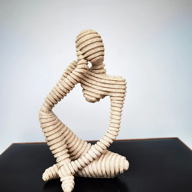 

Wholesale nice price high quality Resin Thinker Sculpture Art Figurines Ornaments