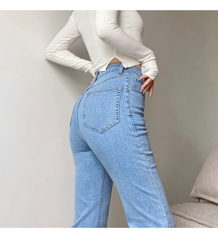 

Fashion Streetwear Vintage Wide Leg Denim Pants Lady Harajuku Straight Pants Casual Jeans in 2022 she in