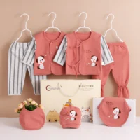 

7PCS/set newborn baby girls clothes Organic Cotton 0-3months infants baby boys clothing set baby gift set Toddler Clothing