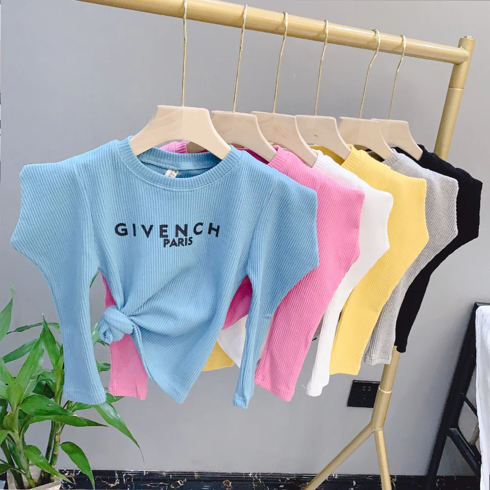 

Kids Girls Puff Sleeve T Shirt Long Sleeve Fashion Tops Autumn Children Clothing