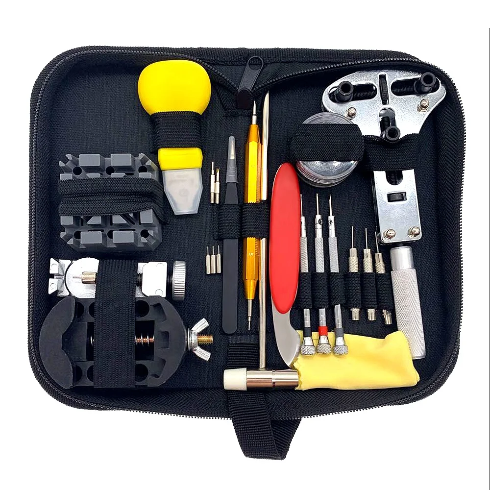 

39Pcs Watch Opener Link Pin Remover Pry Screwdriver Watch Repair Tool Kit Clock watch Parts, Black