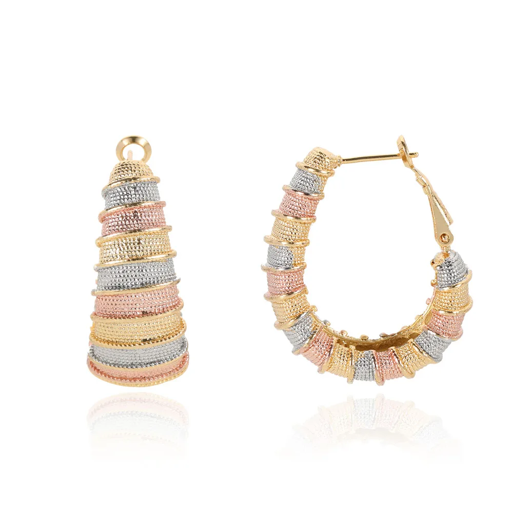 

Jewelry making supplies wholesale indian gold hoop earrings gold jewellery, Tricolor