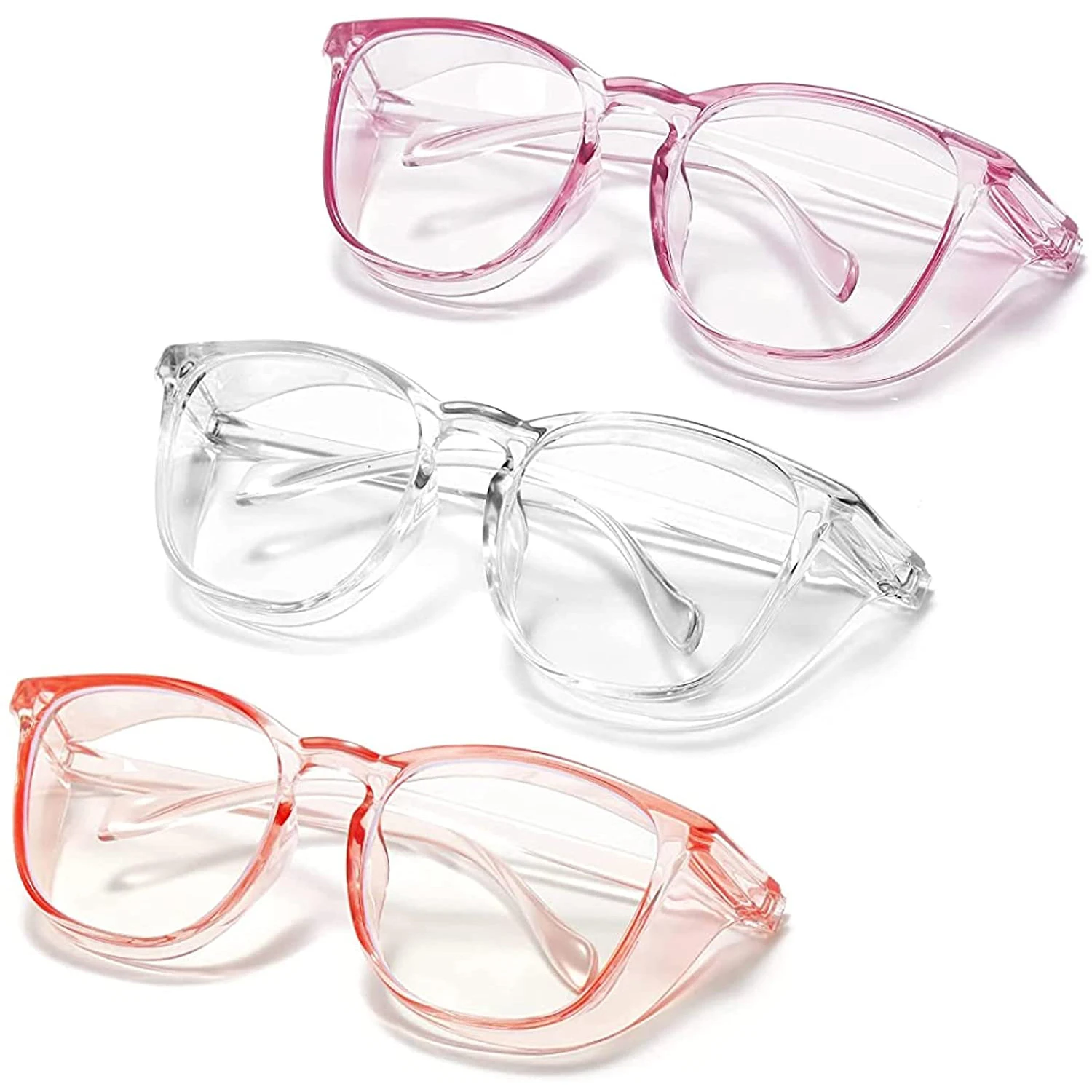 

Safety Glasses Anti Pollen Anti Fog Eye Protection Glasses Anti Blue Light With Protective Side Shield For Women Men, Blue, green, pink, gray, brown,etc.