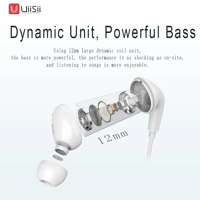 UiiSii CX High Quality Earphone Stereo Earphones Wired Type-C Interface Wired Headset