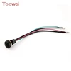 Toowei High quality IP67 round plastic momentary line illuminated press with switch logo 12mm waterproof push button switch