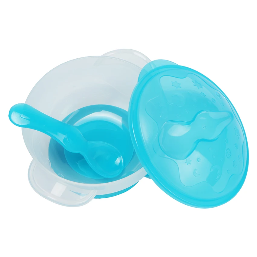 

BPA Free Food Grade OEM Customized Baby Feeding Bowl Suction With Spoon