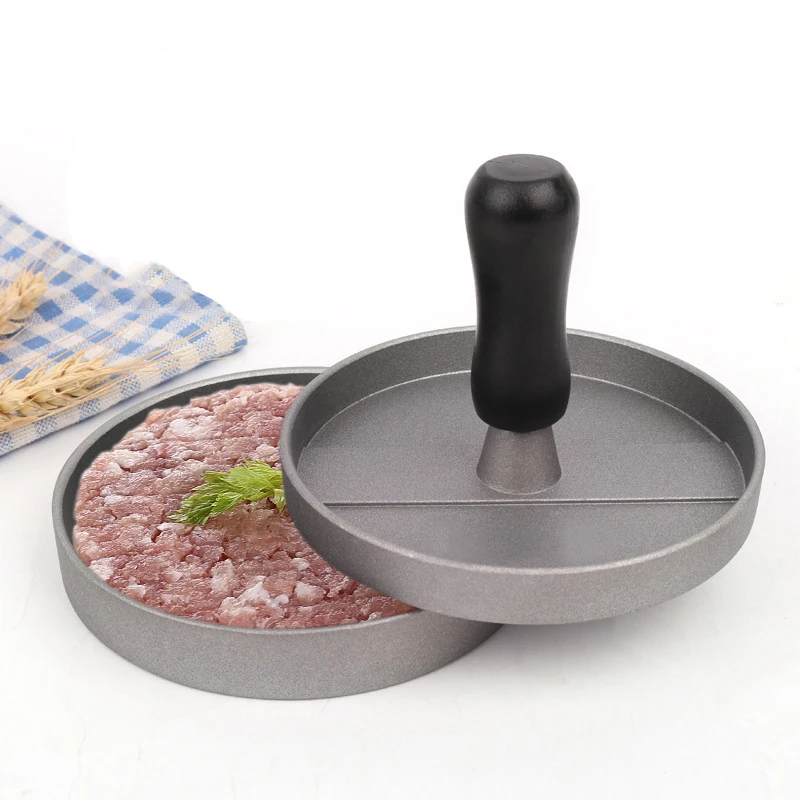 

spot DIYKitchen tools Black handle with non-stick coating aluminum hamburger press