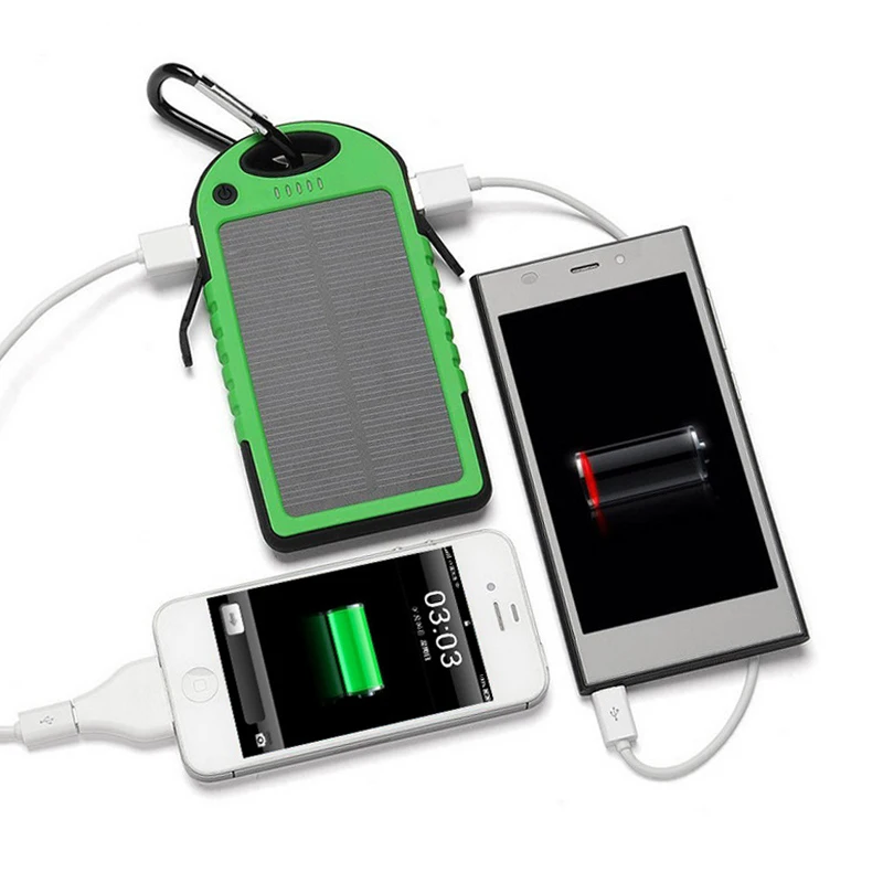 

Best oem rechargeable usb solar battery 4000mah power bank power banks with carabiner