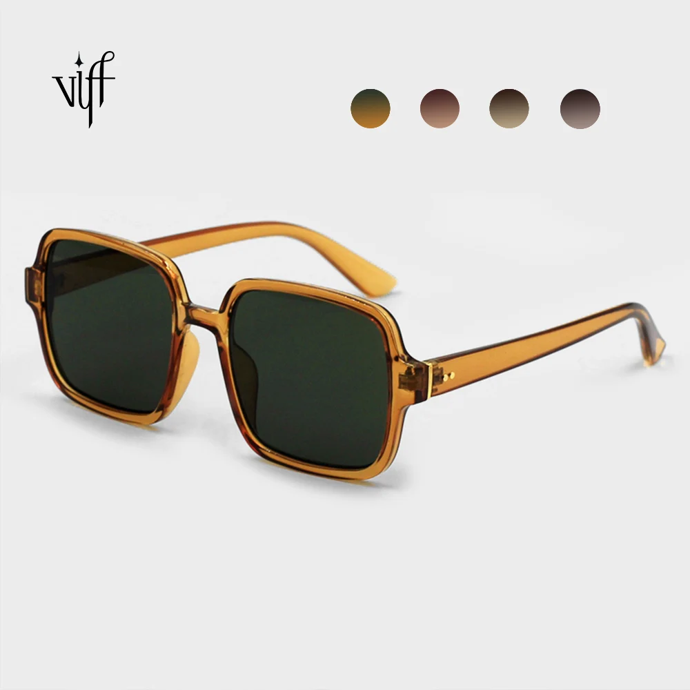 

VIFF HP191018 Wholesale Sun Glasses Oversize Gradient Woman Sunglasses with Decoration Chain