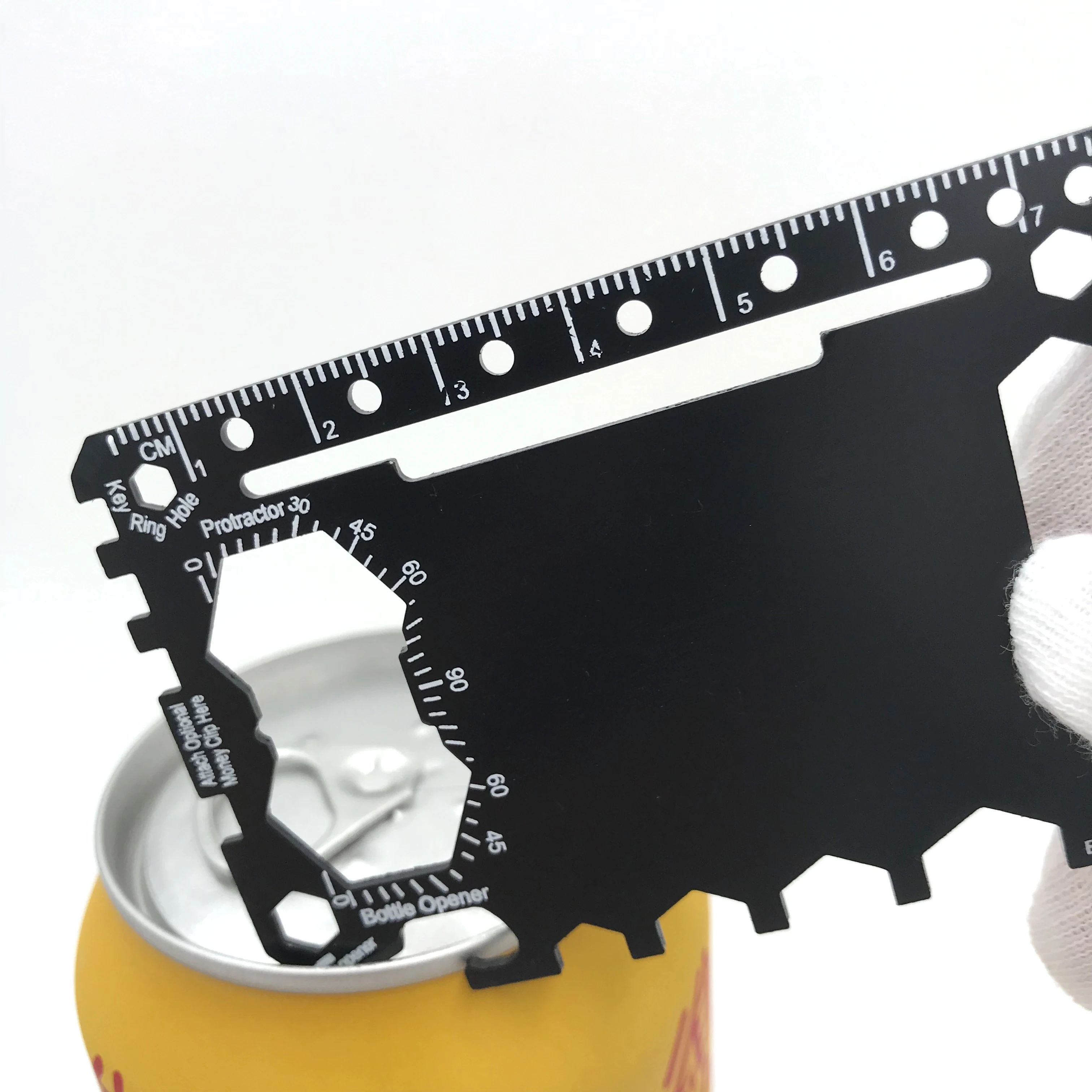 

Stainless Steel 46 In 1 Multi Function Bottle Opener With Money Clip, Black