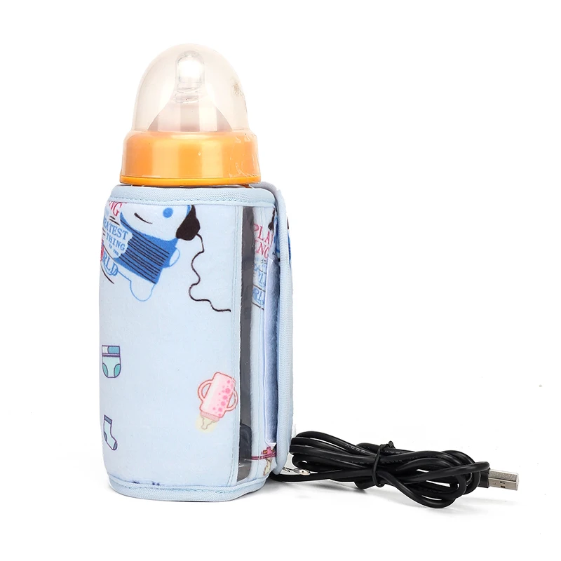 

Portable Travel Usb Heated Baby Infant Mag Storage Milk Feeding Bottle Warmer Heater Bag Thermal Insulation Baby Bottle Cover, Custom you like color