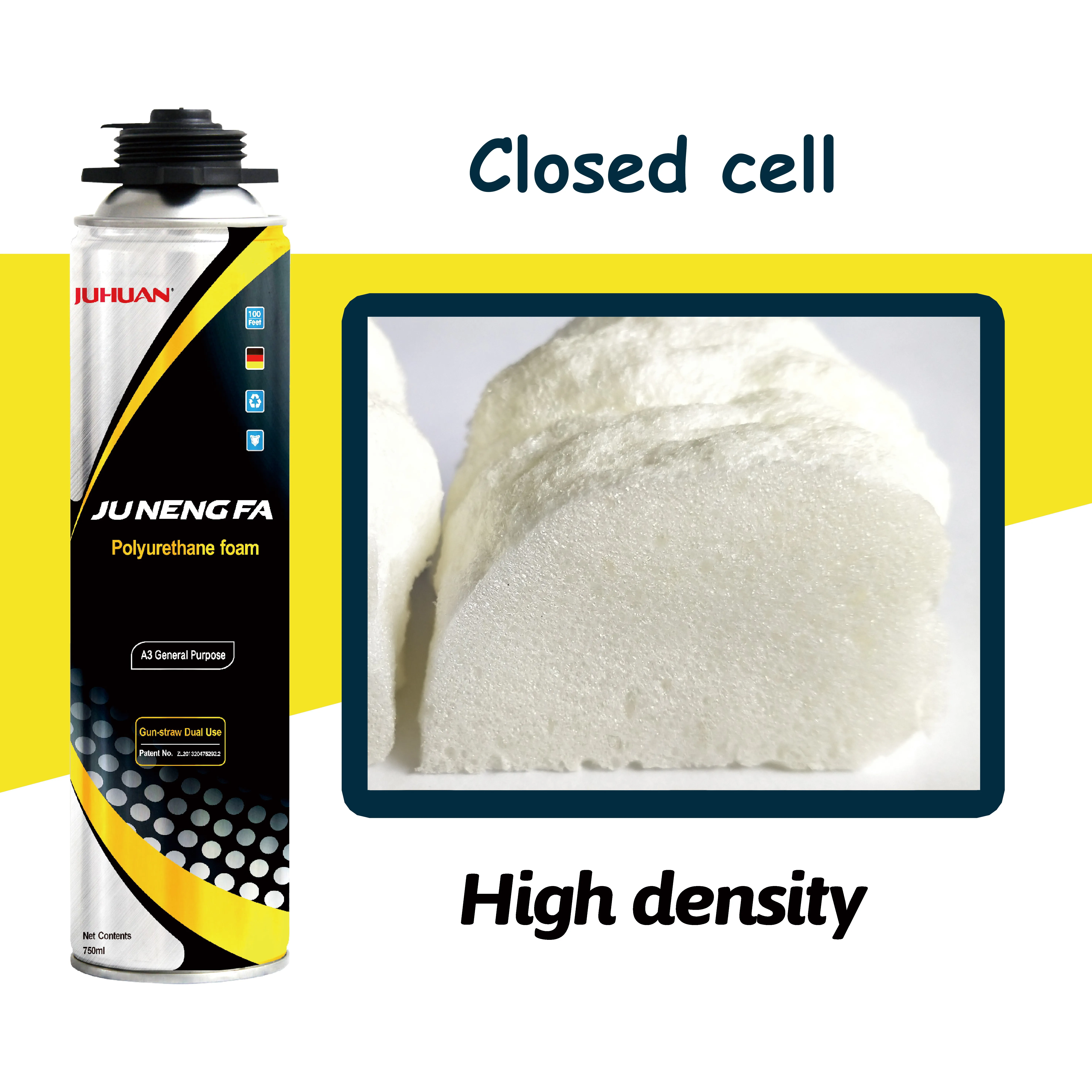 large expansion pu polyurethane foam