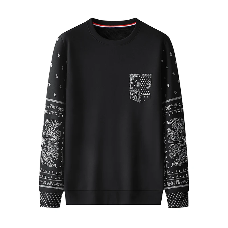 

Spring and Autumn New Large Size Loose Men's Round Neck Long Sleeve Sweatshirt, Custom colors