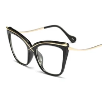 

SHINELOT M0144 New Product Cat Eye Women Fashion Eyeglasses Eyewear Frame No Brand Transparent Optical Frames