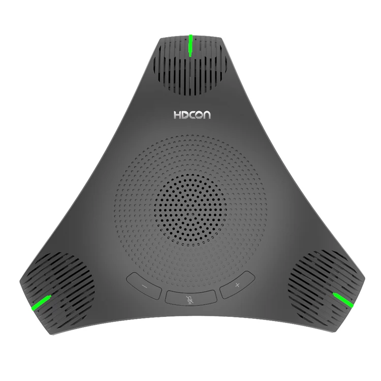 

New type 360 degree coverage table top live streaming omnidirectional conference microphone system