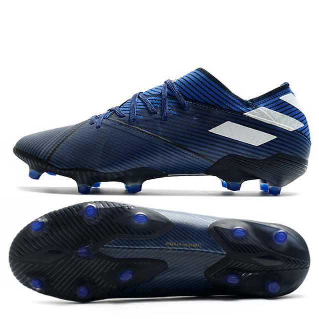 

Knitted breathable comfortable football shoes football boots, Blue