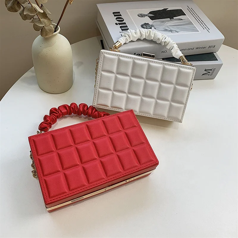 

2021 New Design Wholesale Luxury Ladies PU Leather Crossbody Clutch Purse and Handbag Women Hand Bags, Black,white,khaki,brown,red