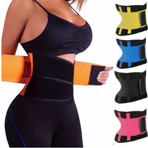 

Waist Trimmer Sweat Belts Adjustable Weight Loss Wrap Workout Neoprene Latex Waist Trainer Belt, Multi colors or custom