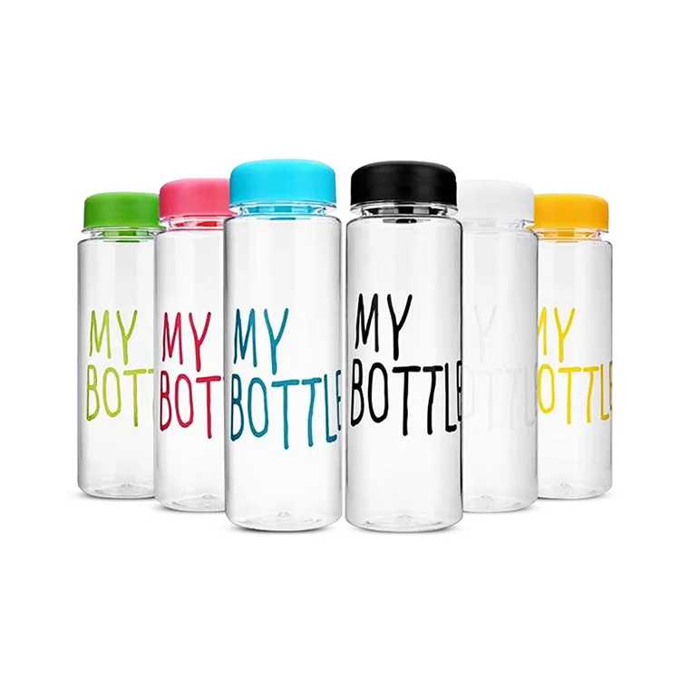 

colorful frosted custom logo sport plastic water bottle bottle