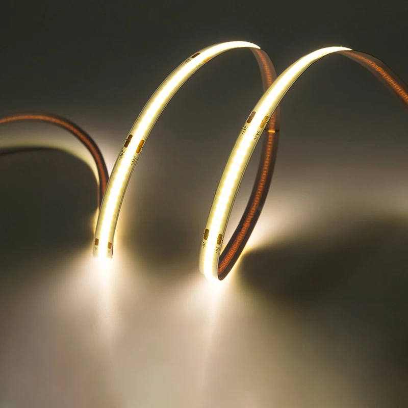 
Surmountor IP65 Waterproof Dotless Flexible COB Led Strip 320led CRI90 Wall Ceiling Decoration 