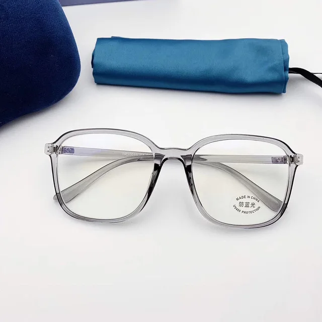 

Anti Blue Glasses Frames Men TR90 Computer Eyeglasses Frame Women Transparent Optical Spectascle Blue Light Blocking Lens