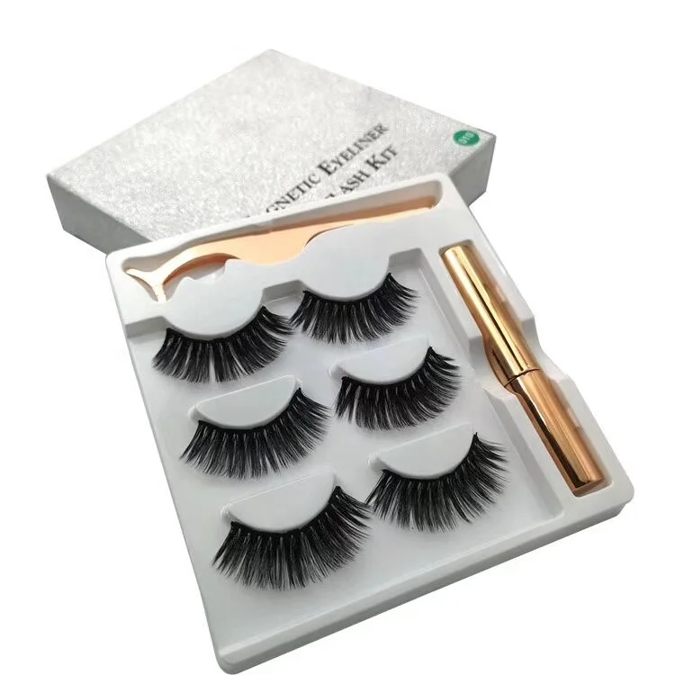

Hot Eyeliner Magnetic set waterproof liquid eyeliner private label Magnetic Eyelash Eyeliner with lashes suppliers