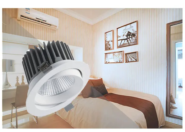 High Quality HotSale New  Fashion Style Dimmable Aluminium White Body  Round  Ceiling Downlight