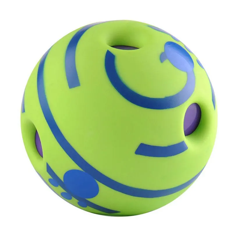 

Ecofriendly wobble wag giggle ball interactive Molar Bite Chasing Summer Vinyl Pet Toysfor Teeth Clean with Sound Dog Toy