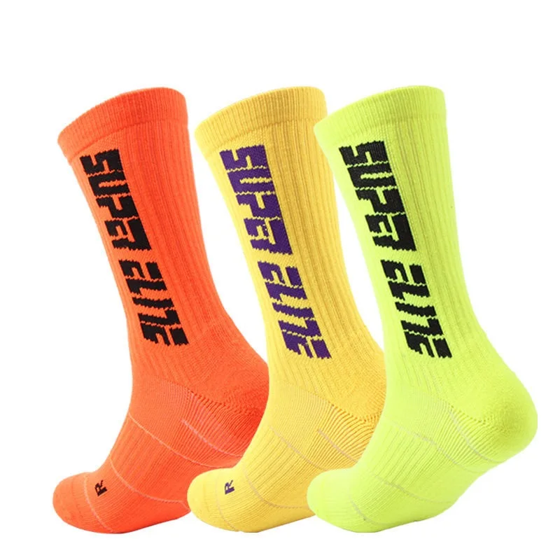 

Wholesale professional athletic designer cotton sport crew socks custom logo